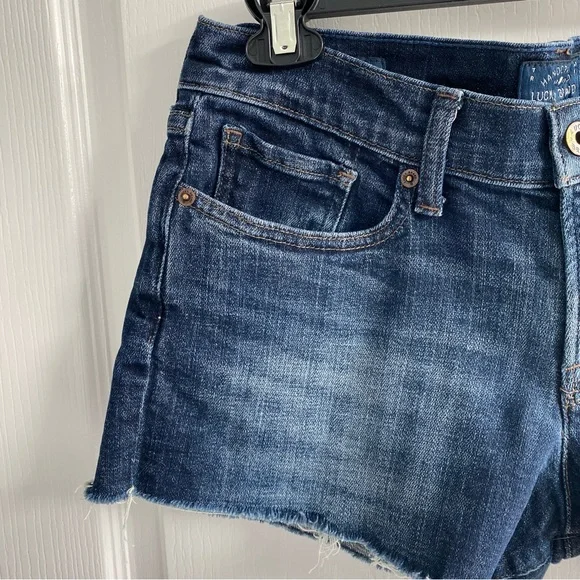 Lucky Brand Jean Shorts Denim Cut Off Boho Size 2 / 26 - Picture 3 of 15